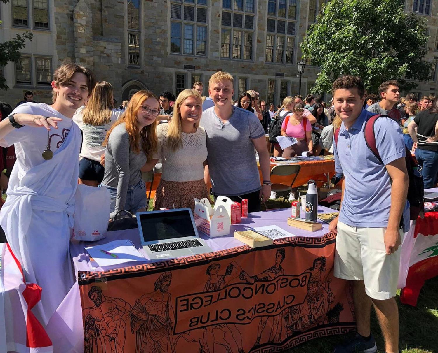 Members of the Classics Club at the University Activity Fair