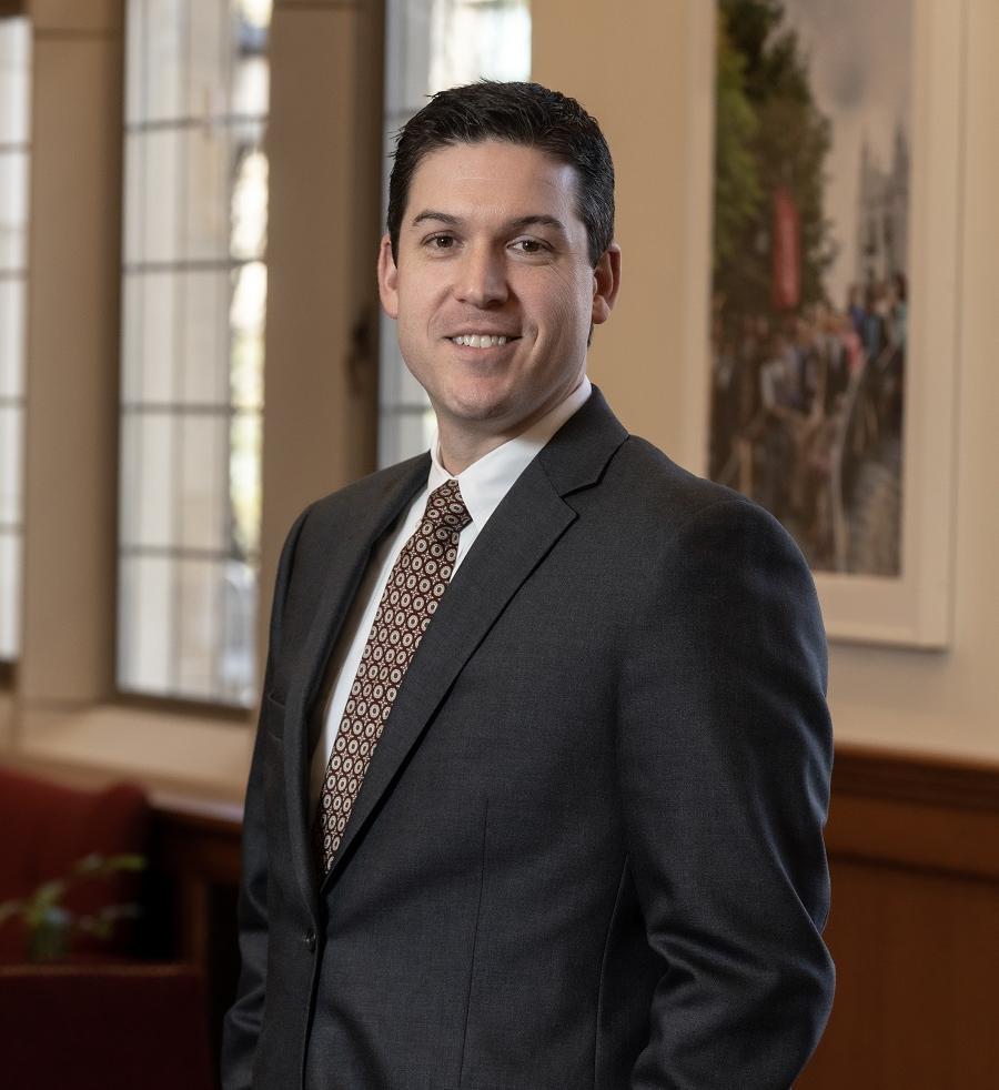 Updated portrait of Grant Gosselin, Director of Undergraduate Admissions.